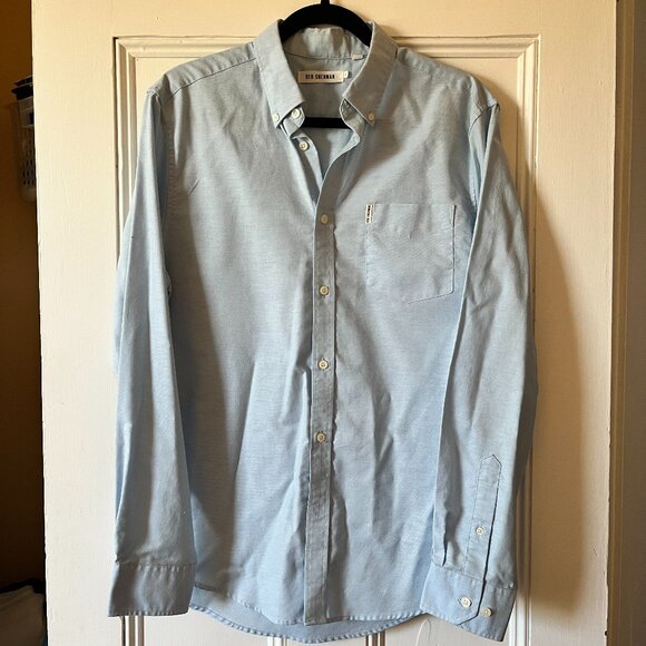 Light blue long-sleeve Ben Sherman shirt - Picture 1 of 5
